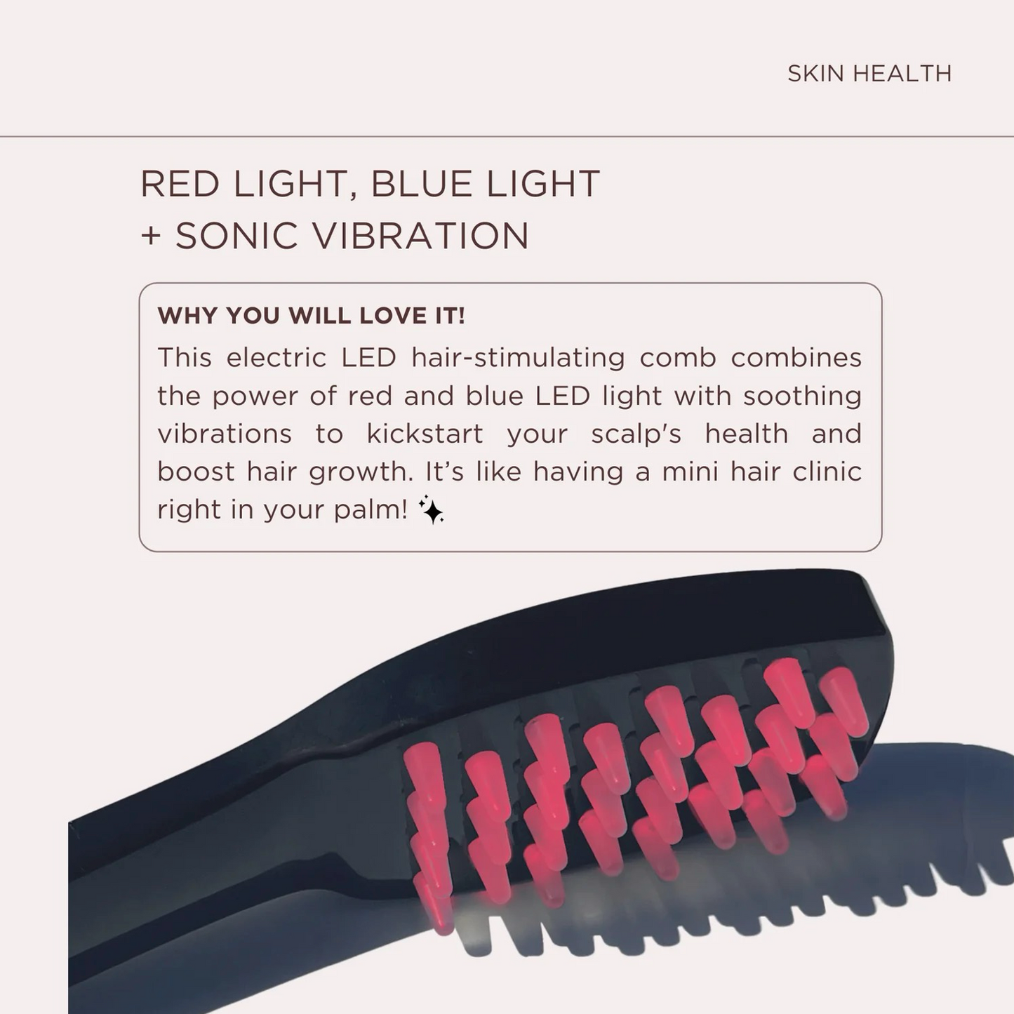 SereneLED Hair Brush